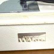 Vintage Montgomery Ward Good Housekeeper Sewing Machine with cover for easy storage