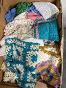 2 Afghans, Vintage Iron & lots of crochet!