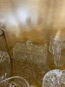 Vintage Crystal Barware & Serveware Lot – Decanters, Glasses, Shakers & More