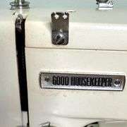 Vintage Montgomery Ward Good Housekeeper Sewing Machine with cover for easy storage