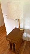 Wooden Side Table Lamp
