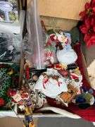 Assorted Christmas Decor- 1/2 of contents of table