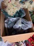 Assorted Christmas Decor- 1/2 of contents of table