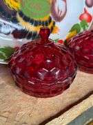 Turkey Platter, Red Bowls, Candy Dish