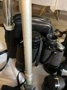 Binoculars, Camera, Typewriter