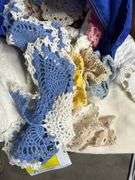 2 Linen Boxes- Patterns, Doilies & more
