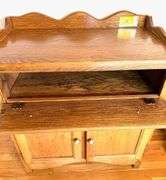 Amish Made Wooden Dry Sink Wash Basin Table