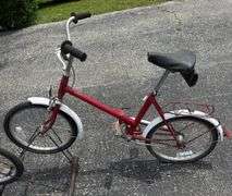 2 Vintage Romet Wigry 3 Folding Bikes & Bike Rack