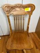 Wooden Swivel Office Chair