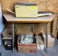 Sharp Printer & Electronics + paper under table