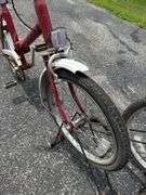 2 Vintage Romet Wigry 3 Folding Bikes & Bike Rack
