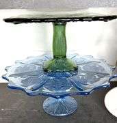 McCoy Vase, 2 Glass Cake Plates, Glassware & More!