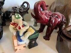 Assortment of Ceramic Elephant Figurines