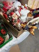 Assorted Christmas Decor- 1/2 of contents of table