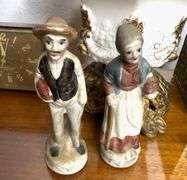 Oil Lamp, Wesclox Electric Clock, Fan, Figurines & more!