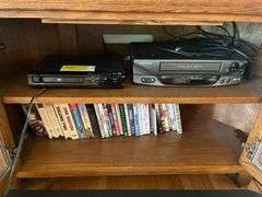 DVD & VHS Players + Collection of DVDs & VHS Tapes