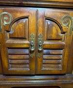 Wooden Nightstand with Doors & Inner Shelves- see photos