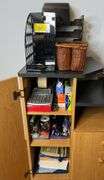 Office Supplies & Black Organizer