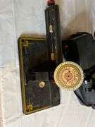 Binoculars, Camera, Typewriter