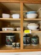 Cardinal Canister Set, Casserole Dish & Bowls