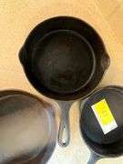 3 Cast Iron Skillets- Griswold