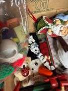 Assorted Christmas Decor- 1/2 of contents of table