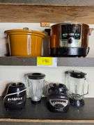 Automatic Cooker/Fryer, 2 Blenders & Crock with Lid