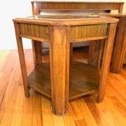 2 1970s Side Tables & Sofa Table