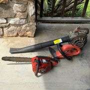 Leaf Blower, Hedge Trimmers, Chainsaw- all untested