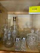 Vintage Crystal Barware & Serveware Lot – Decanters, Glasses, Shakers & More
