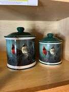 Cardinal Canister Set, Casserole Dish & Bowls