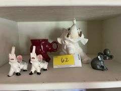 5 Elephant Figurines