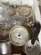 Glass & Stainless Teapots with box of parts