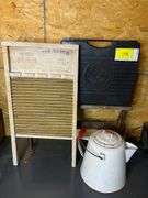 Washboard, Paper Cutter, Kettle & More