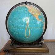 Lighted World Globe