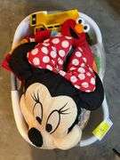Basket of Toys- Elmo, Minnie Mouse, CAT, & more!