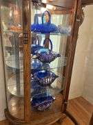 Contents of China Cabinet- Glass Basket Collection