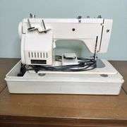 Vintage Montgomery Ward Good Housekeeper Sewing Machine with cover for easy storage