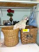 2 Baskets & Misc. Decor