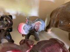 Assortment of Ceramic Elephant Figurines