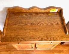 Amish Made Wooden Dry Sink Wash Basin Table