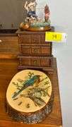 Blue Bird Clock & Jewelry Box, Assorted Holiday Jewelry, Copper Bracelet & More!