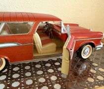 2 Collectible Classics Vehicles- wood & metal