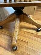 Wooden Swivel Office Chair