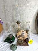 Vintage Oil Lamps & Decorative Collectibles