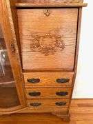 Oak Antique Side by Side Secretary Desk