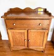 Amish Made Wooden Dry Sink Wash Basin Table