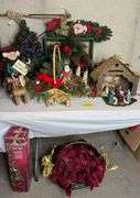 Christmas Galore!  1/2 of contents of table