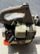 2 Blowers (electric works, gas untested), 2 Hedge Trimmers (1 works, 1 untested)
