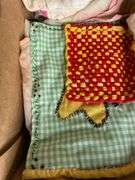 Vintage Linens & Handiwork- kitchen, chicks & lilies